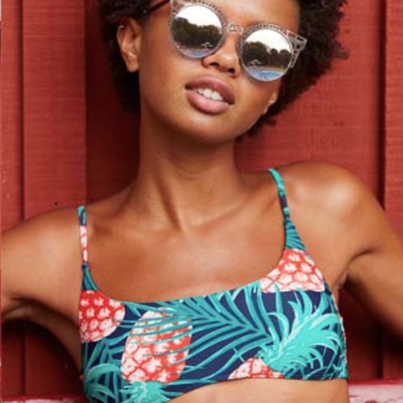 LAST ONE High Waist Sporty Pineapple PinUp Bikini - Picture 5 of 8